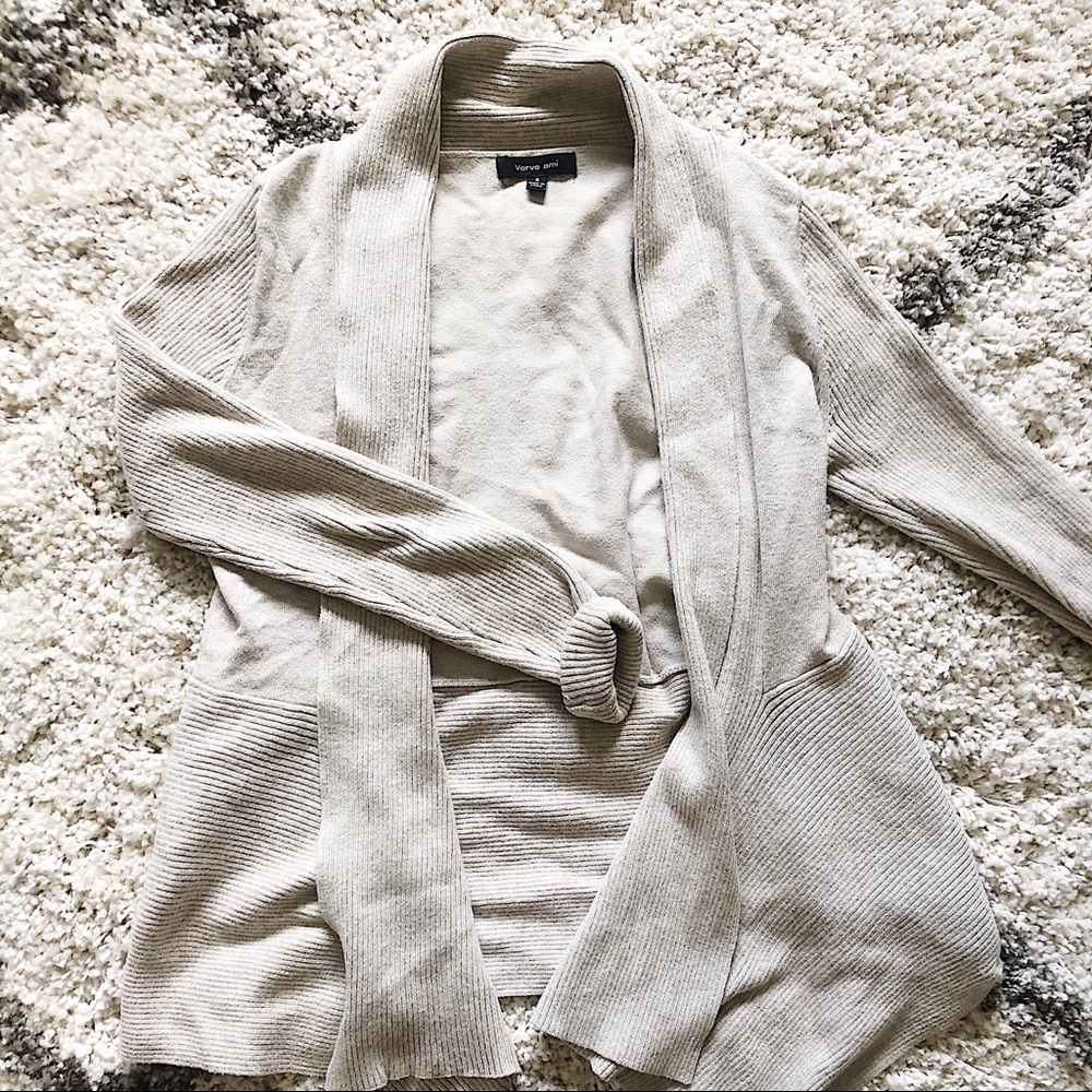 Neutral Flowy Cardigan - Picture 2 of 2
